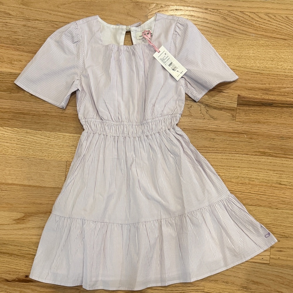 🔥 NWT 🔥 Vineyard Vines Light Purple Striped Kids Dress